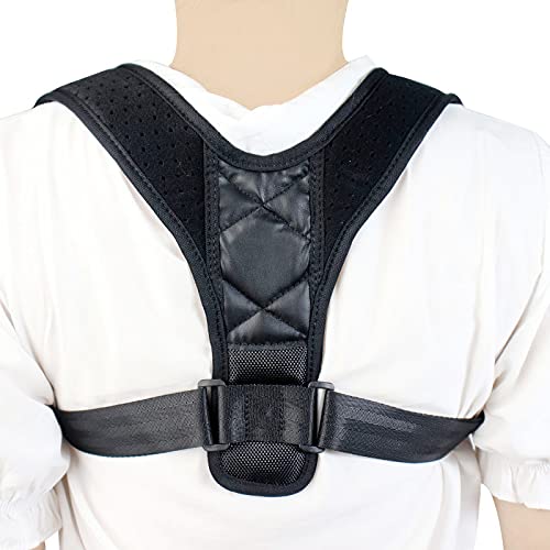 Miniatura 1 de Corrector de postura, soporte de espalda para hombres y mujeres, alisador totalmente ajustable para soporte de columna media, superior, alivio del
