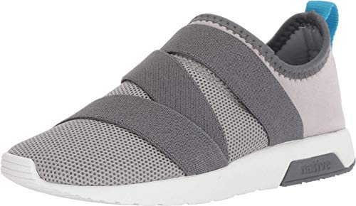 Native Shoes Kids Phoenix Unisex Sneakers For Little Kids - Breathable Mesh Upper, Rubber Toe Bumper Slip-On Sneaks Pigeon Grey/Dublin Grey/Shell White 1 Little Kid M #TOP25