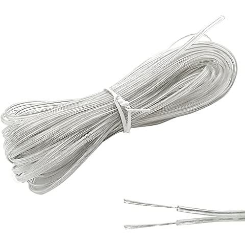 GOIYZTTR Cable Eléctrico Transparente 10M PVC Flexible Cover