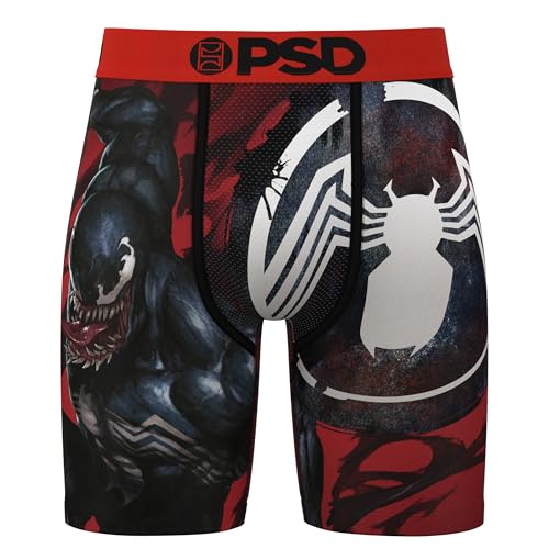 PSD Men's Marvel Print Boxer Briefs - 7 Inch Inseam Breathable and Supportive Men's Underwear with Moisture-Wicking Fabric2