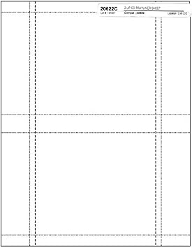 Jewel Case Inserts for Standard Jewel Cases, 200-Pak 100 Sheets_AB