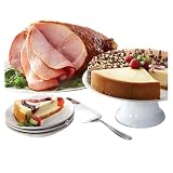 Honey Baked Ham® & Cheesecake Sampler - Fully Cooked Bone-In Spiral-Sliced Glazed Half Ham + 10” Assorted...
