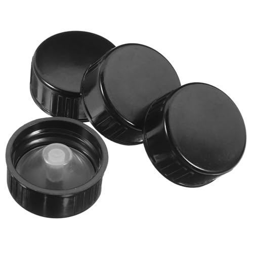 Unomor 4pcs Round Bottle Caps Screw Caps for Airtight Sealing for Wine Brewing and Home Brewing Supplies