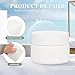 Premium White Porcelain Cream Container - Light-resistant Airtight Jar for Moisturizer, Serum Balm & Beauty Products (48, 0.5oz)