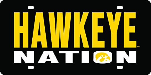 Stockdale Iowa Hawkeyes Nation SD Deluxe Laser Cut License Plate Tag University of