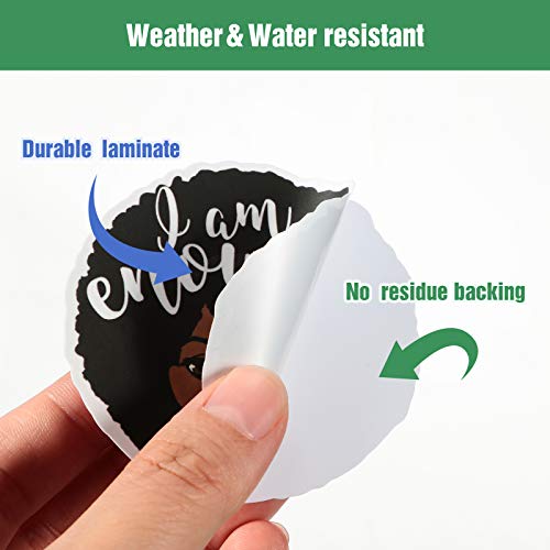 100 Pieces Melanin Poppin Stickers Black Girl Pop Singer Computer Decal For Laptop Water Bottles Skateboard Graffiti Patches, Trendy Waterproof Vinyl Stickers For Teens (Stylish) #TOP1