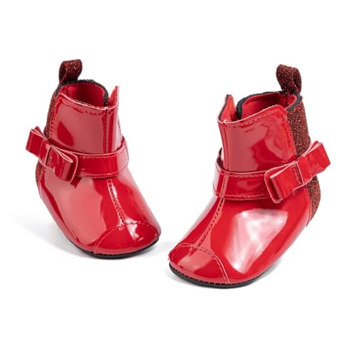 Ctreela Patent Leather Boots for Baby Boys Girls Sparkle Kindergarten Stage Performance Dance Shoes Party Prom Booties4