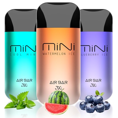 AIRBAR 電子タバコ 使い捨て VAPE 6000回3風味 持ち運び シーシャ 水蒸気タバコ 金属素材の肌触りが非常に良い 初心者に優 ビタミン入り ニコチン0 タール0 禁煙 しいタイプ メンテナンス不要 ベイプ 各2000回吸引可能 (メンソール+