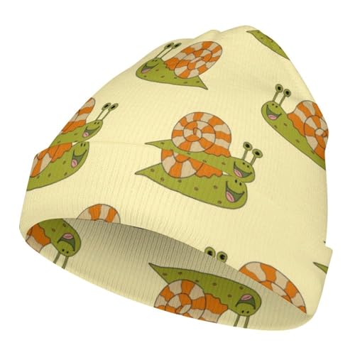 Cute Snail Animal Pattern Kids Beanie Hat for for Girls Boys Children Cap Winter Knitted Chemo Cancer Headwear Accessories Gifts Decoration Black