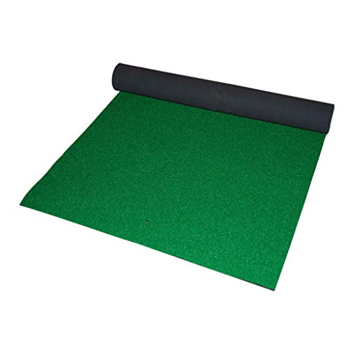 Golfübungsgeräte Golf Mat Praxis Schlagen Matte | Portable Outdoor Sports Golftraining Rasenmatte | 100 × 125cm Golf-Trainingsmatte für Indoor/Outdoor - mit 6 Übungskugeln Schlagmatten Cover