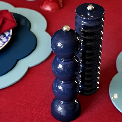 Addison Ross Twister Salt or Pepper Mill – Effortless Twist Ceramic Grinder – Eco-Friendly Rubber Wood – Contemporary Style – Perfect for Weddings or Housewarming – Kitchen Essentials – Sage – 24cm - Image 6