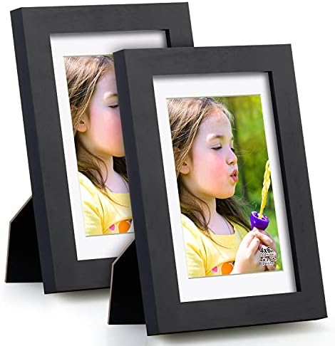 RR ROUND RICH DESIGN 11x14 inch Picture Frames Made of Solid Wood and HD Glass Display Photos 8x10 with Mat or 11x14 Without Mat 3PK Black