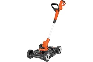 BLACK+DECKER 3-in-1 Corded Electric String Trimmer, Edger, and Lawn Mower (MTE912)