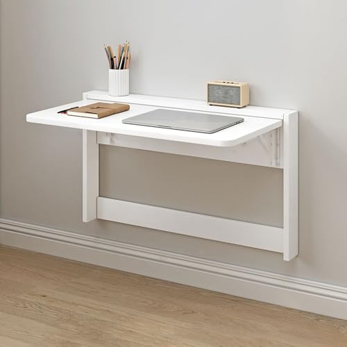 Mesa plegable de pared para espacios reducidos en madera maciza