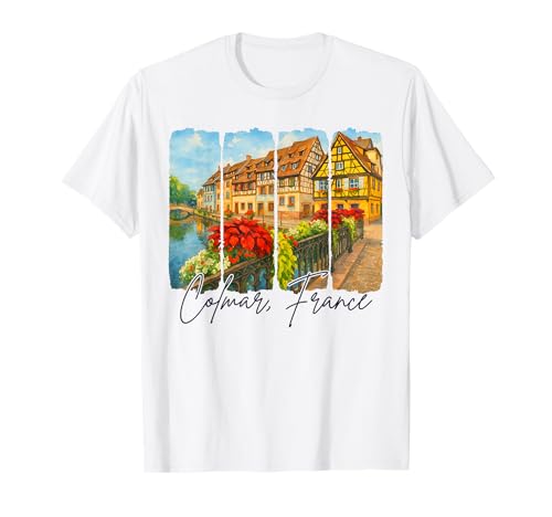 Colmar France Traveling Trip Brushstroke Colmar Souvenir T-Shirt