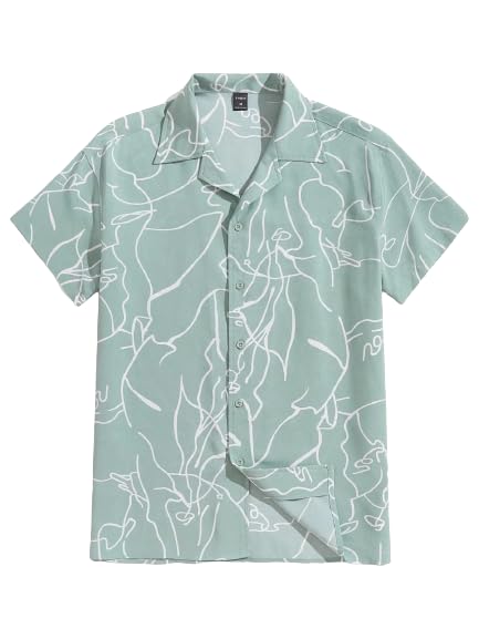Image of GRECIILOOKS Shirt for Men | Mens Casual Shirt | Men Stylish Shirt | Men Printed Shirt | Men's Regular Fit | Men Formal Shirt | Half Sleeve Shirt
