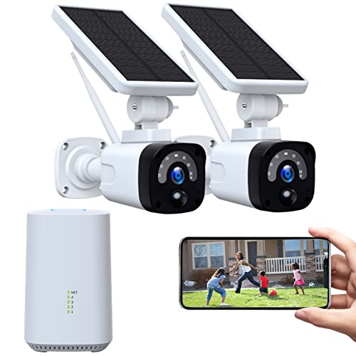 Cameras for Home Security: Camcamp Wireless 2K 4MP Outdoor System with Night Vision and App Control