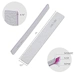 25 Pack 100/180 Grit Nail Files for Acrylic Nails, Rectangle Double Sides Emery Boards Fingernail Files Professional Nail Buffering Files - Image 2