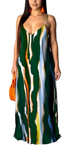 Image of SheKiss 2026 Women's Casual Summer Floral Long Maxi Dresses Floor Length Sleeveless Plus Size Sundresses