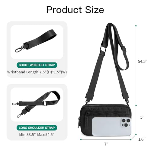 Gitus Puffer Crossbody Purse Wristlet w/ RFID Blocking (various) - image 4