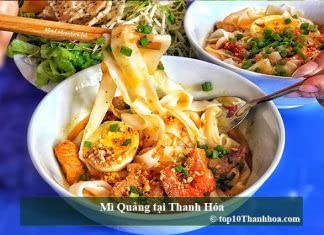Qu&aacute;n M&igrave; quảng ngon đậm chất xứ Quảng tại Thanh H&oacute;a