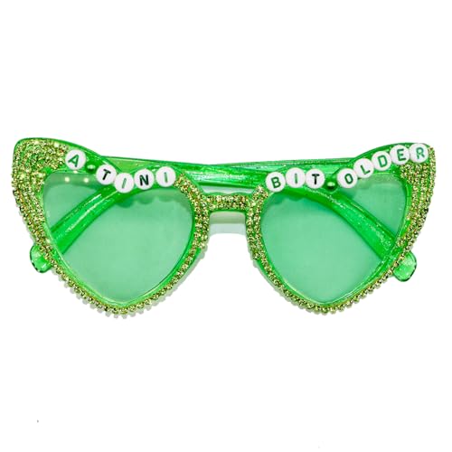 A Tini Bit Older Sunglasses for A Tini Bit Older Birthday Party Decorations, Martini Birthday Party Decorations, Girl Women Martini Birth day Gift Sunglasses TN