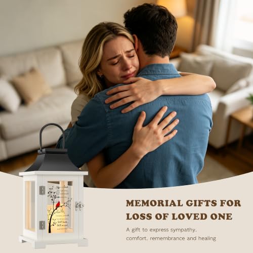Image of Memorial Lantern, Sympathy Gifts for Loss of Loved One, Funeral Gift