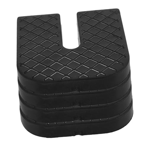 CIYODO 4pcs Air Conditioning Shock Absorbing Pad Slip Noise Cancelling Non-Slip Furniture Pads Anti Vibration Mat Air Conditioner Isolator Mat Shock Absorbing Material Rubber Black
