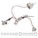 1Pcs Yootones Guitar Wiring Harness Set Prewired 500K Pots 3 Way Toggle Switch Wiring Harness Kit with 6.35 Output Compatible with Electric Guitar (White hat)