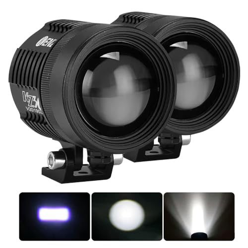 Gunner 30w Beyaz Motosiklet Sis Farı 2 Adet Off Road Spot Sel Kombo Delici Taşkın Çalışma Lambası Yardımcı Sürüş Işık Barları