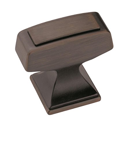 Amerock | Cabinet Knob | Gunmetal | 1-1/4 inch (32 mm) Length | Mulholland | 1 Pack | Drawer Knob | Cabinet Hardware
