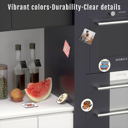 10 imanes personalizados para refrigerador en acrílico cuadrados miniatura 2