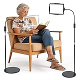 Eirolace Wiederaufladbare Lupe mit Licht und Ständer, 3-in-1 Lupenlampe mit 48 Einstellbaren Helligkeits-LEDs, Flexible Schwanenhals Lupenleuchte für Lesen, Nähen, Handwerk, DIY & Arbeit Schließen
