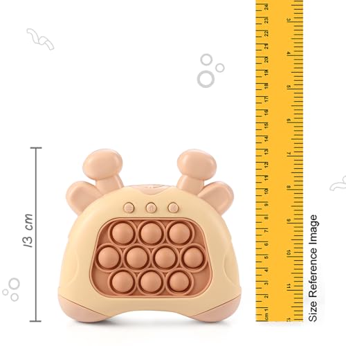 Intelliskills Pop & Play Pocket Gaming Console for Kids, Push Pop Interactive Game for Boys & Girls 3+ Years, Light & Sound Musical Toy, 4 Modes, Travel-Friendly, BIS Certified, Green, Ideal for Gift 7 41TjIbjzrsL