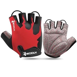 KONVINIT Fahrradhandschuhe Herren Damen Sommer - Radhandschuhe Halbfinger Fahrrad Handschuhe Freizeit für Mountainbike, Rennrad, Downhi... M