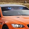Personalized 3D Car Windshield Decals for Sun Protection, Front and Rear Application, PVC Material (Blue Eyes) #4