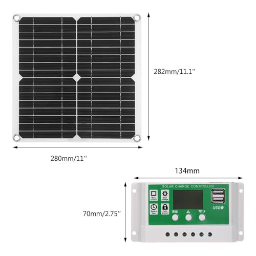 Kit panneau solaire flexible 12W à haut rendement de conversion - 5