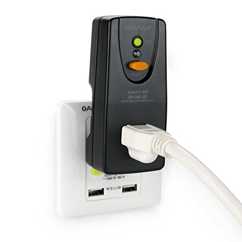 Oaonan Gfci Adapter 15 Amp 3 Prongs Grounded, Waterproof, Gfci Plug Portable With One Outlet And Male Plug-In Ground Fault Circuit Interrupter To Protect Electric Safety #TOP6