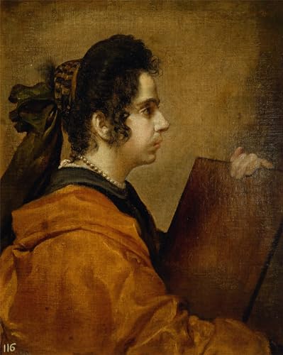 Affiches et impressions portrait Juana Pacheco Diego Velázquez art poster 60x90cm