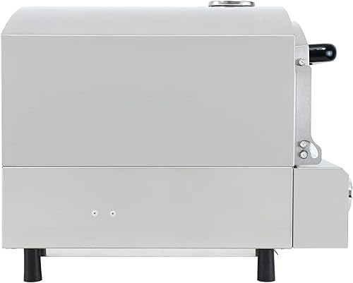 Miniatura 7 de Horno eléctrico para pizza, encimera de acero inoxidable, con piedra de pizza redonda de 12 pulgadas, horno de pizza portátil, apto para fiestas,