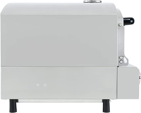 Electric Pizza Oven Countertop Stainless Steel Pizza Maker with 12 inch Round Pizza Stone Portable Solo Stove Pizza Ovens Suitable for Party Outdoor Cooking Commercial/Home