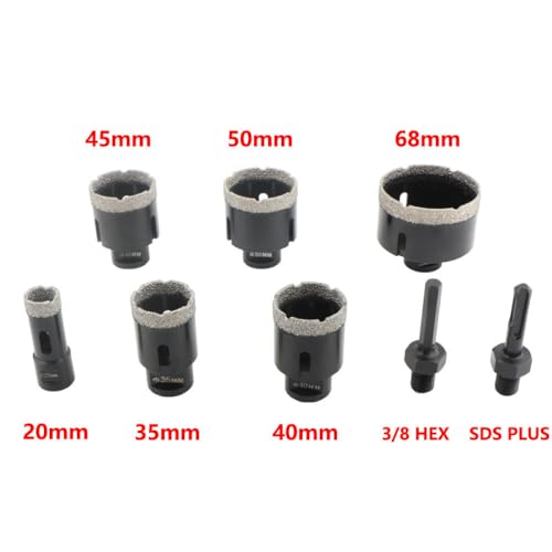 Set 8 Pzas Brocas Diamante Seco Núcleo M14 miniatura 2