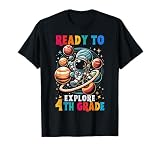 First day Kids Welcome back to School Astronaut 4th grade T-Shirt