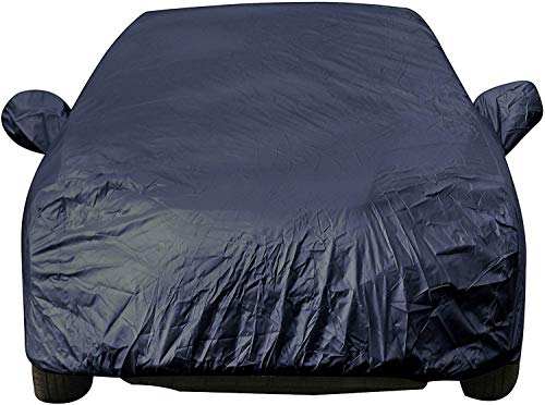 Image of Autofact Car Body Cover Compatible for Nissan Datsun Go Plus with Mirror Pockets (Navy Blue)