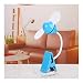 Produktbild LENGKANG-EU USB-Ladeklammer Lüfter Biegsam Verstellbarer Schlauch Elektrischer Lüfter Nachttischlüfter for Kinderwagen Kleine Fächer in der Hand (Color : Blue)