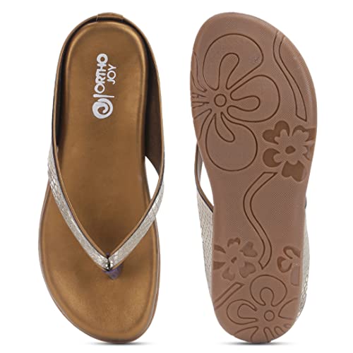 Image of ORTHO JOY Fancy doctor slippers || Comfortable Flat sandals for women stylish