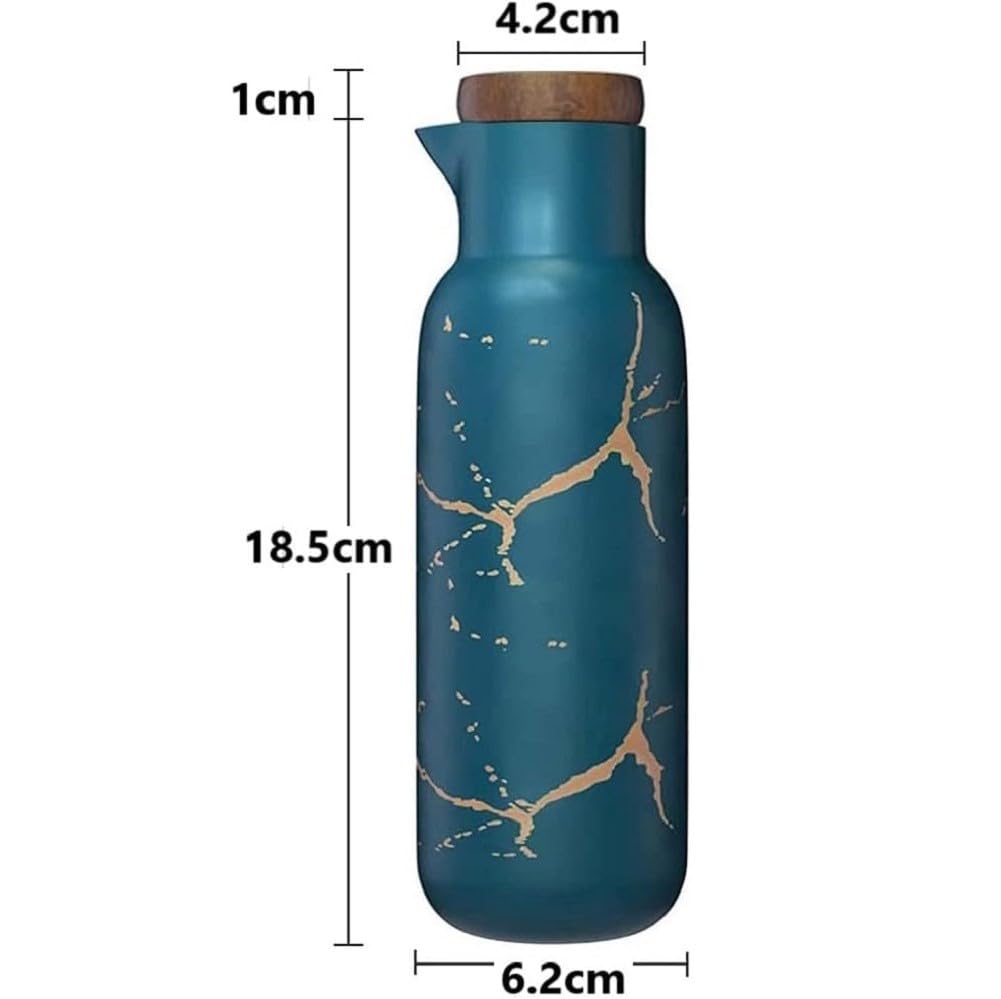 Bottiglia di olio d'oliva in ceramica ecologica multicolore bottiglia di olio di