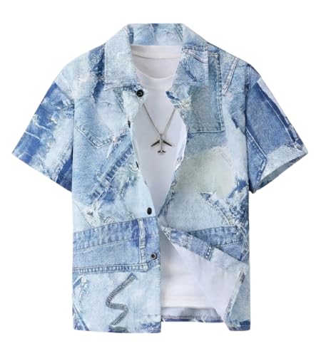 Image of TAGAS Boys' Shirt|Casual Short Sleeve Shirts for Kids | Button-Down Summer Shirts | Regular Fit Stylish Wear