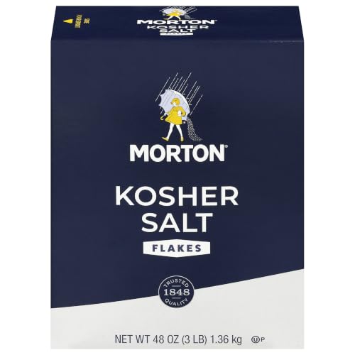 Morton Kosher Salt Coarse Cooking Salt (48 oz / 3 lb), 1-Pack