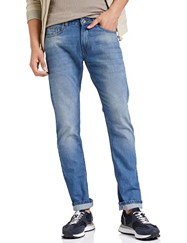 Image of Amazon Brand - Symbol Men Cotton Rich Stretchable Jeans | Casual Denim Relaxed Fit